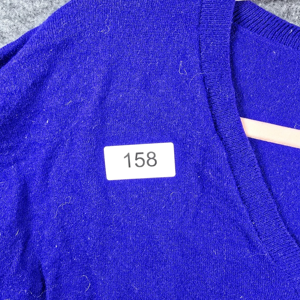 GAP Designed & Crafted Sweater Woman M Merino Wool Pullover Royal Blue Paradise‎ - Picture 10 of 10